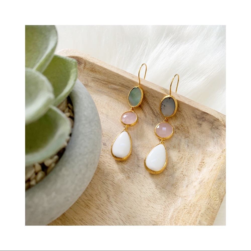 Wolf and Willa Multi-color Drop Earrings
